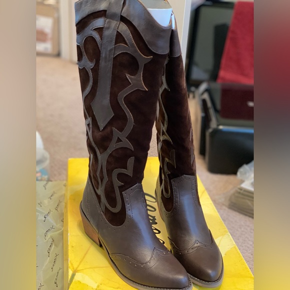 Gomax Brown cowboy boots - Picture 2 of 5